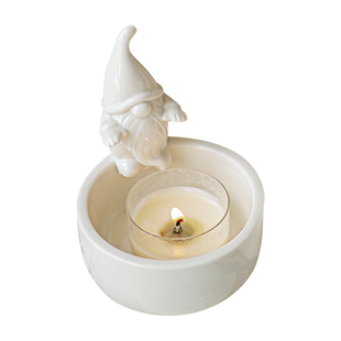 《猫咪的礼物》圣诞老人礼物香薰蜡烛托台小礼品烛台礼盒装饰摆件