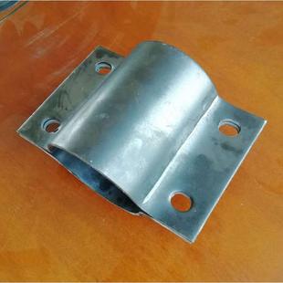 100X4mm加宽厚铁板立杆电线杆圆管紧锁固定卡子管箍管卡管夹