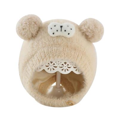 小宝宝秋冬季可爱保暖护耳毛线帽