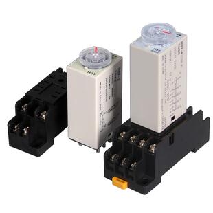宗盛时间继电器H3Y-2/4通电延时开关小型控制器AC220VDC24V12可调