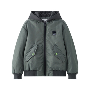 漫画家【飞行夹克】儿童外套25秋冬男女童耐磨潮酷假两件飞行夹克