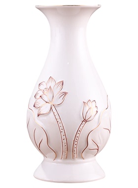 陶瓷花瓶家用插花瓶佛前供佛花瓶