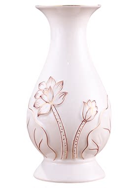 陶瓷花瓶家用插花瓶佛前供佛花瓶