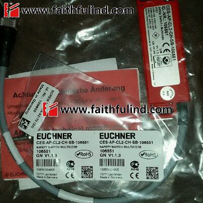 议价Euchner 106551 安士能全新安全开关 CES-AP-CL2-CH-SB-10655