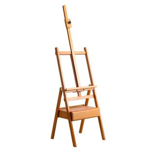 画架画板美术生专用抽屉支架式展示架榉木折叠便携儿童成人专用4k木质写生架子油画画架专业用品素描工具套装