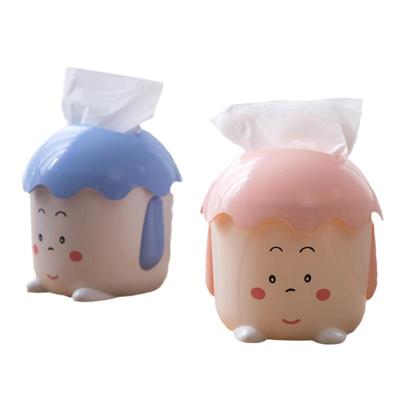 茶花卷筒卡通风可爱塑料纸巾盒