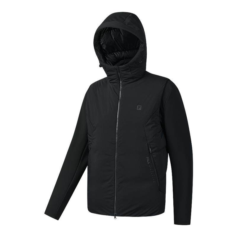 FILA 斐乐官方男士羽绒服两件套2025冬新款健身运动基础保暖外套