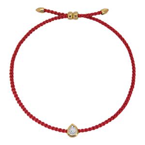 Monica Vinader莫妮卡小金钻红绳璀璨星愿红饰平安手链设计感饰品