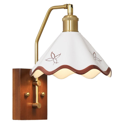 2025新款法式复古实木壁灯