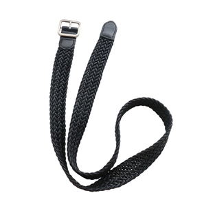 chic学生韩版休闲裤带 编织麻绳腰带装饰皮带学生黑白皮带