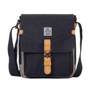 Troop单肩包男士帆布休闲斜挎包挎包新款多功能竖款ipad背包男包