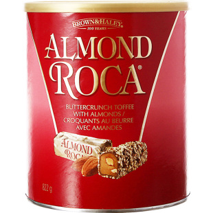 美国进口Almond Roca乐家黑巧克力扁桃仁酥脆太妃糖喜糖零食284g