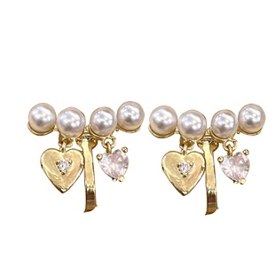 三行情书 黄打屁质感ins精致超闪钻公主灵小巧925耳钉蚊香盘耳夹