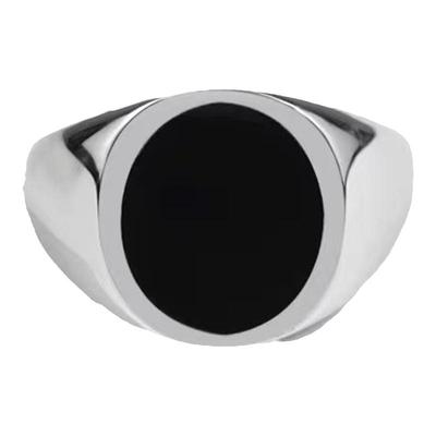 读银S925EnamelRing玛瑙戒指简约