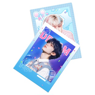 沉墨4寸咕咕卡来图定制覆膜彩色边框拍立得照片定做ins专辑小卡珠光纸亮膜哑膜满天星镭射膜打印明星照片打印