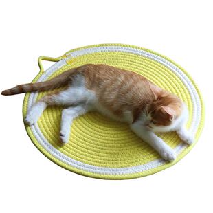 网红编织猫爪垫棉绳猫趴垫子宠物睡觉棉垫耐磨耐抓磨爪神器不掉渣