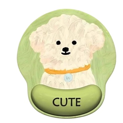 可爱卡通小狗护腕鼠标垫女生手腕垫办公室笔记本电脑键盘手托桌垫