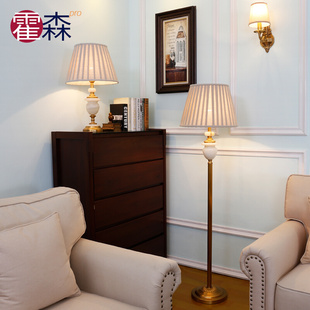 卧室床头灯纯铜云石客厅现代简约可 奢华全铜玉石台灯欧式 美式 新品