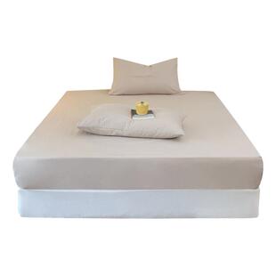 2024新款！简约纯色全棉水洗棉床单单件纯棉宿舍床笠床罩单品亲肤