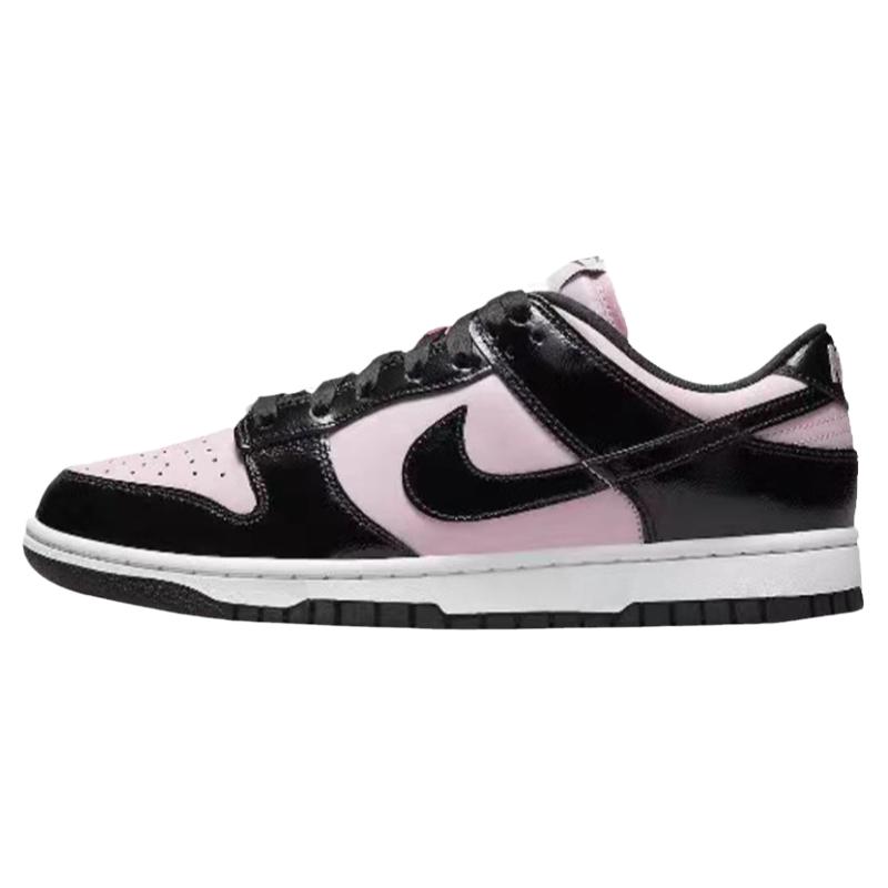 Nike Dunk Low女款黑粉漆皮低帮复古休闲板鞋 DJ9955-600