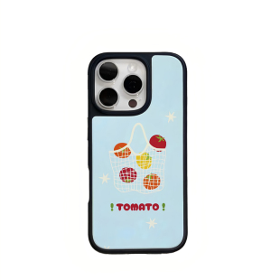 三掌柜的壳壳 夏日番茄与网袋 苹果17Promax手机壳磁吸iPhone17Pro黑边17Magsafe新款15Pro时尚高级16Promax