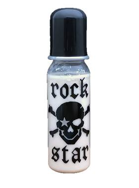 潮牌rockstarbaby标准口塑料奶瓶