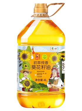 中粮初萃纯香葵花籽油4L