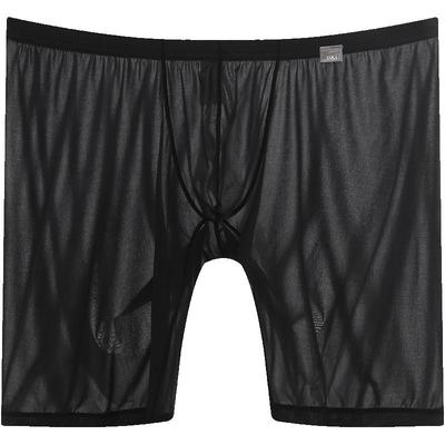 U&I内裤平角丝滑超薄透明冰丝