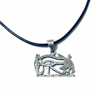 现货清仓亏价古埃及圣蛇鹰荷鲁斯之眼银吊坠 左右眼皆可 两面戴