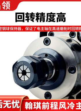 雕刻机1.5/2.2/3.5/4.5/6/7.5/9KW主轴电机开料前程方形风冷主轴