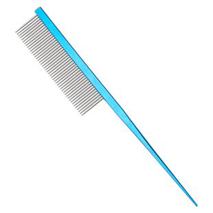 宠物分界梳铝排梳泰迪博美猫狗梳子造型美容师挑毛长毛宠物尖尾梳