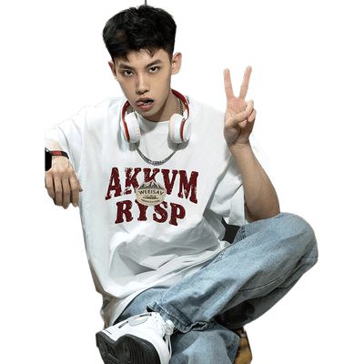 多巴胺短袖t恤男款复古潮牌