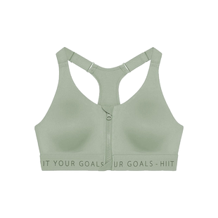 迪卡侬运动内衣女前拉链防震跑步背心高强度瑜伽健身吊带文胸SAS1