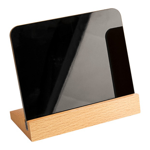 价格展示牌可擦写价签立牌店铺商店桌面高档产品手写价目表奶茶咖啡店吧台商品介绍实木底座标签台签标价摆台