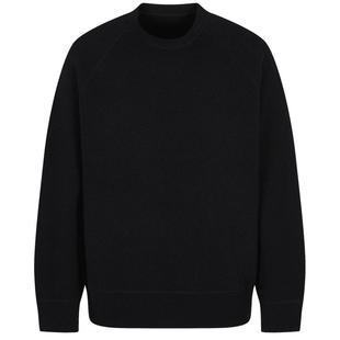 [黑支线]速写男装春秋新款长袖毛衫套头羊毛羊绒上衣柔软休闲