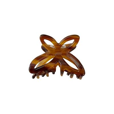 森系蝴蝶结半扎发夹新款醋酸抓夹