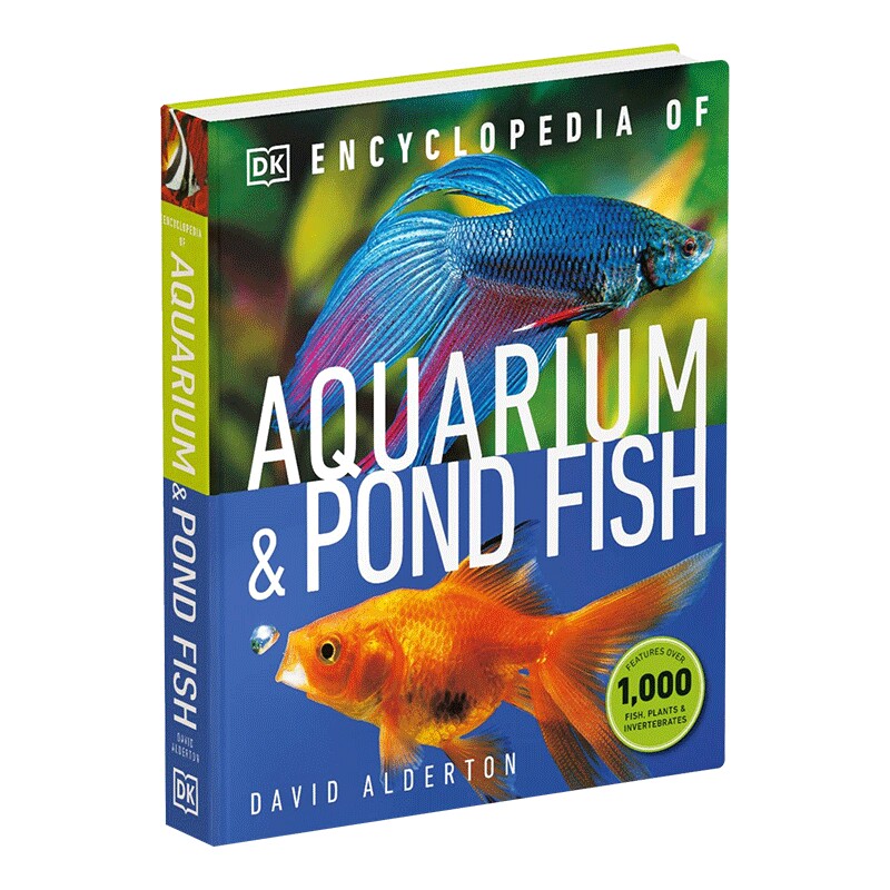 英文原版 DK水族馆和池鱼百科全书 精装 Encyclopedia of Aquarium and Pond Fish DK儿童英语科普动物读物 观赏鱼 热带鱼