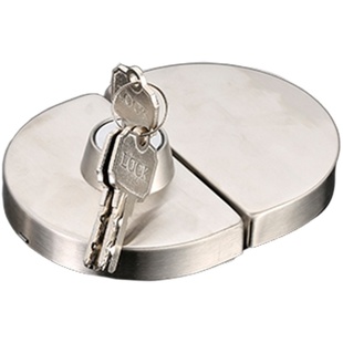 青尚有框玻璃门锁铝合金不锈钢包边木门单门双开门推拉移门趟钩锁