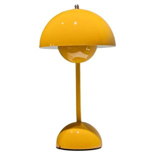 丹麦复古花苞台灯VP9北欧设计师书房氛围无线充电卧室床头小台灯