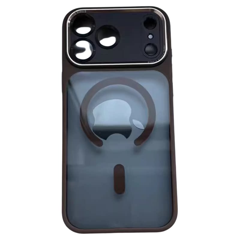 高级透黑新款iphone18pro手机壳适用ip苹果17promax磁吸16金属镜头15plus全包14p防摔13独特好看12女款11简约