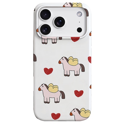 马年限定原创可爱马天使手机壳