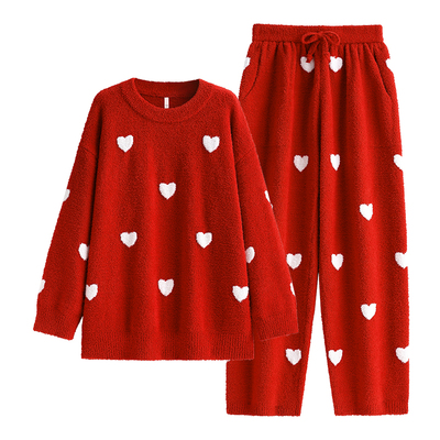 【商场同款】悦内女士半边绒睡衣