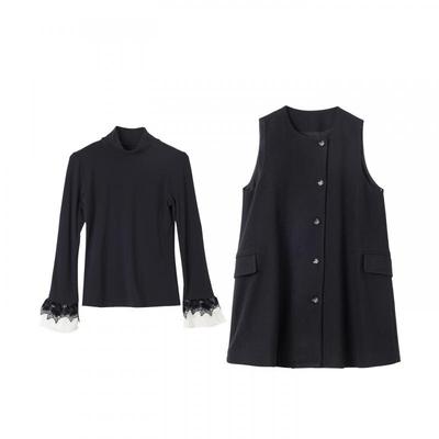 宝诗黎两件套打底背心连衣裙