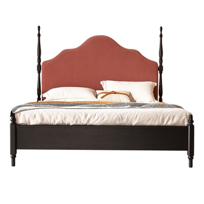 顾家木艺实木床中古风白蜡木