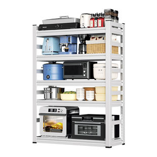 厨房置物架落地多层微波炉架子锅具收纳架家用蔬菜储物架锅架货架