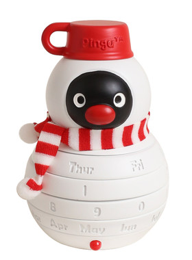 正版Pingu雪人日历生日摆件礼物