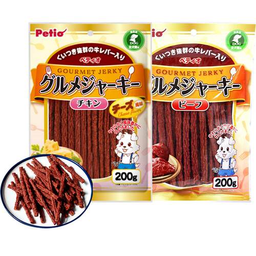 Petio派地奥狗狗零食牛肉条鸡肉条宠物零食狗磨牙棒