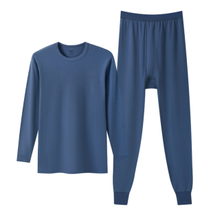 三枪内衣男纯棉冬薄款全棉男士保暖套装抗静电100%新疆棉秋衣秋裤