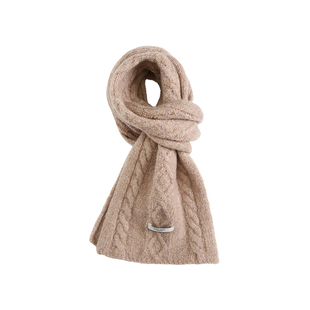 Chio2nd南风 羊毛混纺围巾女生冬季加厚保暖软糯毛线针织围脖护颈