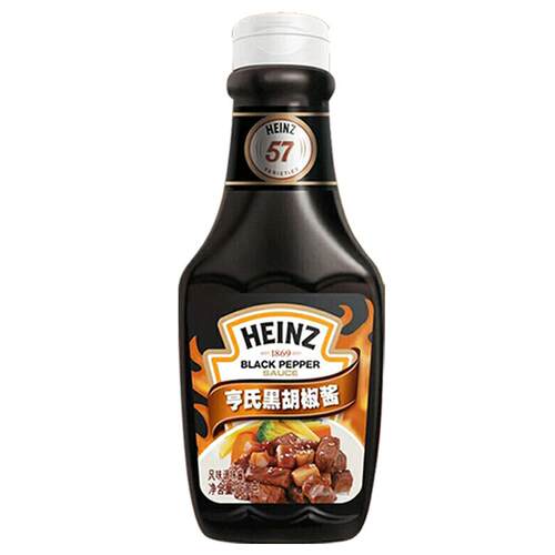 亨氏黑胡椒酱黑椒汁黑椒酱牛排酱专用酱料脂肪意大利意面酱酱汁